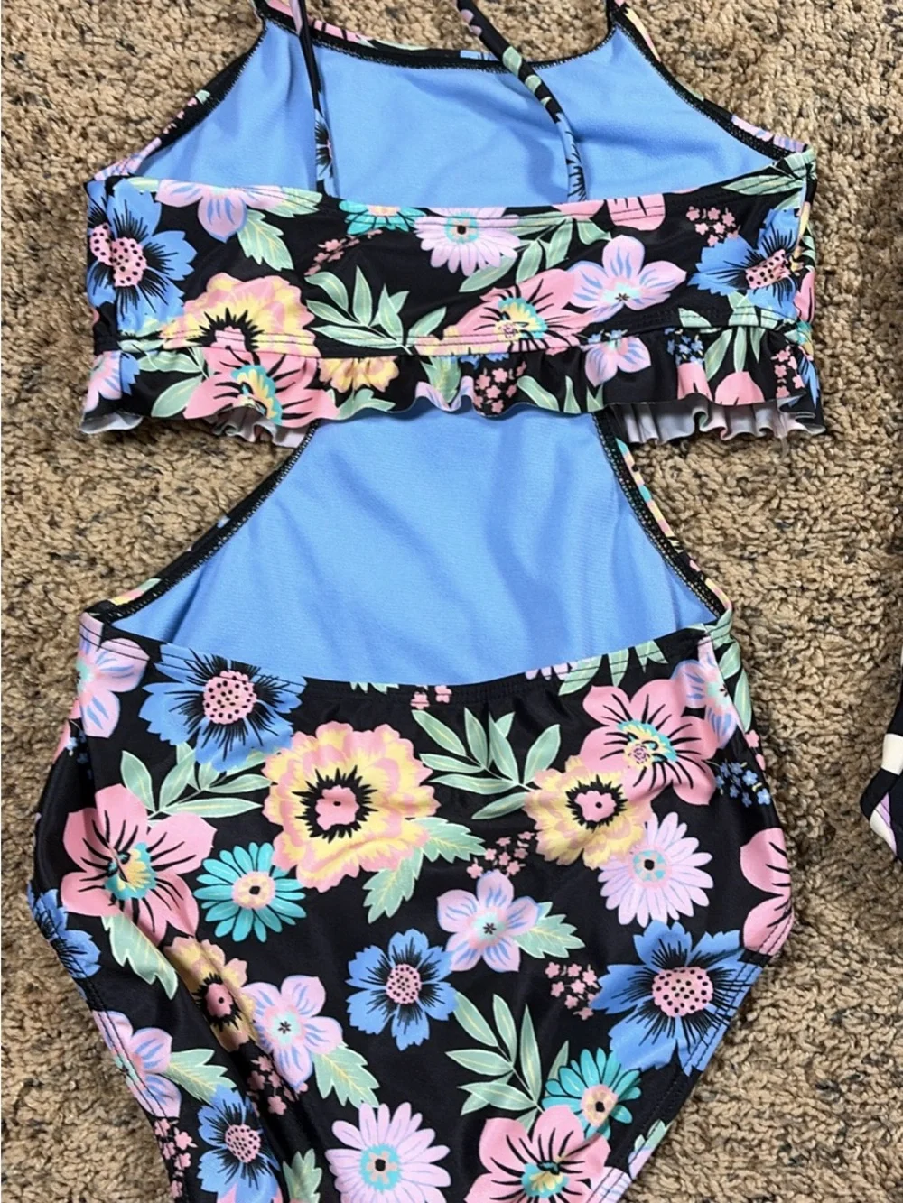 Athleta Girl and Breaking Waves one piece swim suits